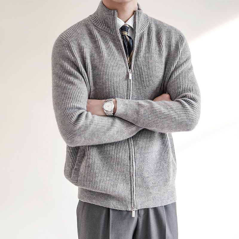 Traditional Mens Plain Knit Jumper Sweater