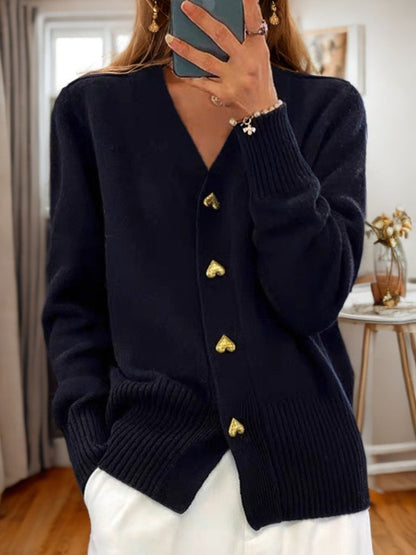Cozy Open Front Cardigan - Lightweight Knit Sweater