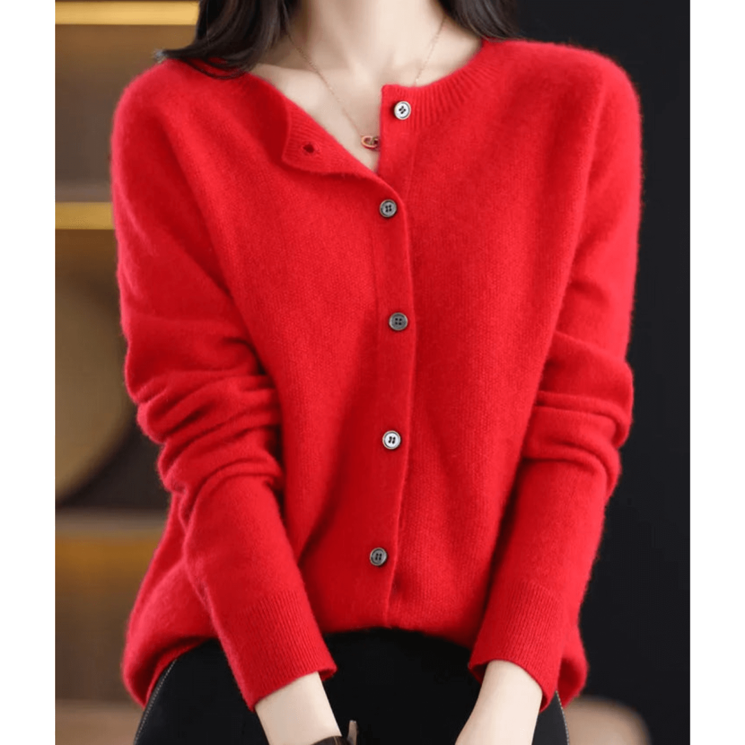 Soft V Neck Knit Cardigan for Women