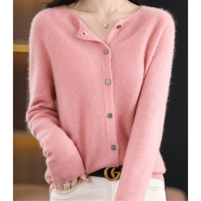 Soft V Neck Knit Cardigan for Women