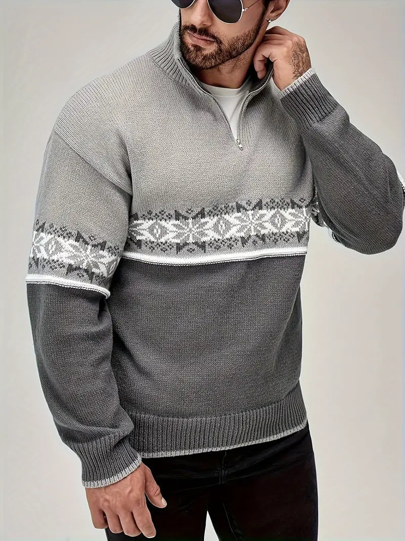 Cozy Sweater - Nordic Design & Thermal Fleece Fit