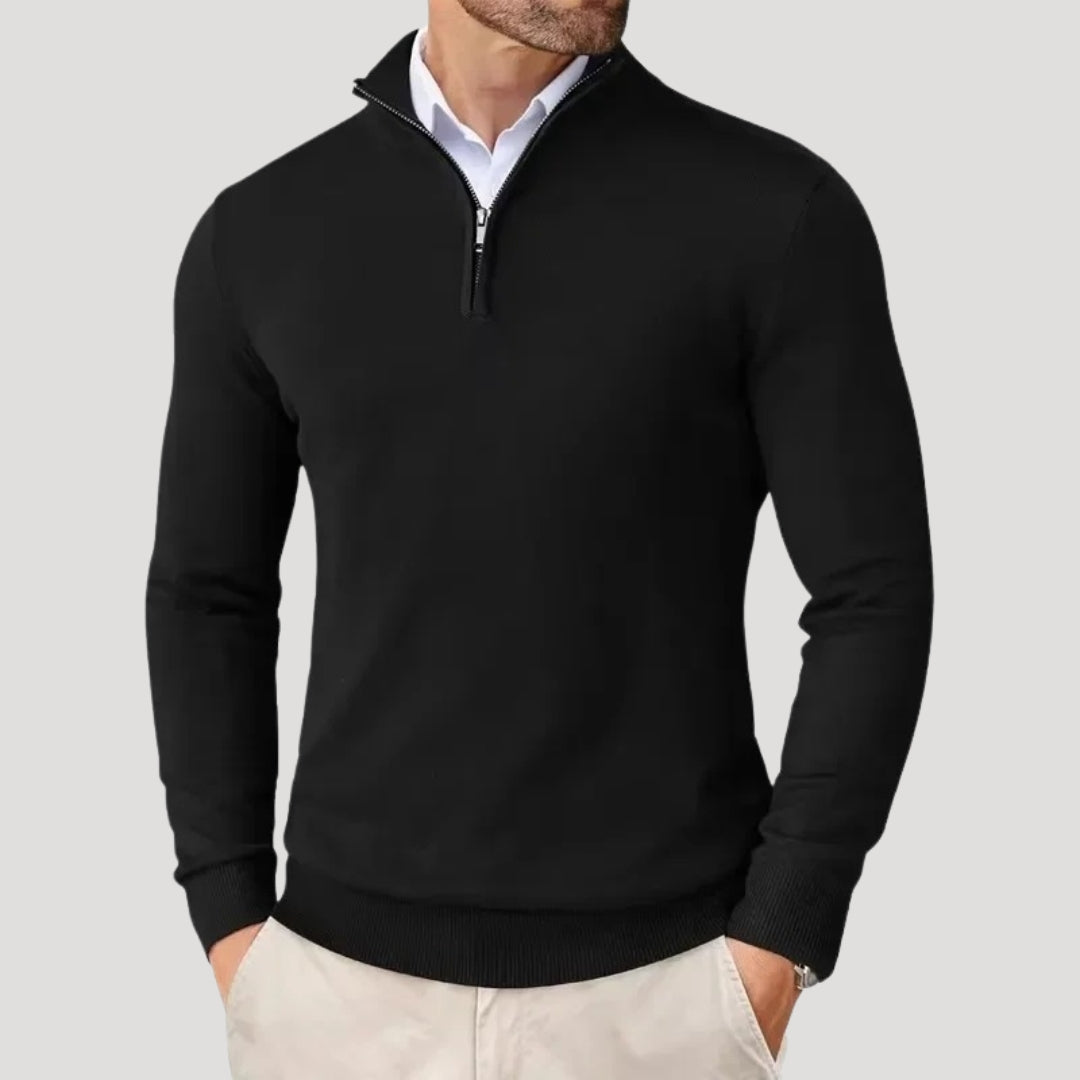 Cozy Sweater - Soft Lightweight Half Zip Pullover