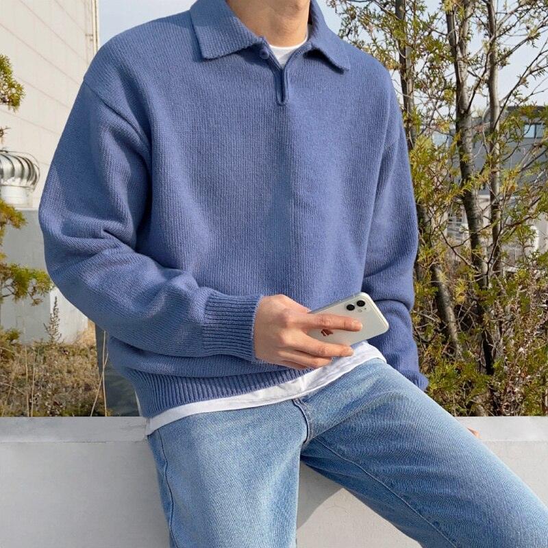 Cozy Polo Shirt - Classic Collar & Fleece Blend Comfort