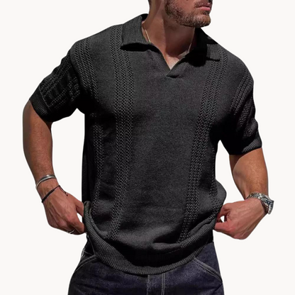 Comfortable Polo Shirt - Breathable Soft Knit Fabric