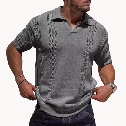 Comfortable Polo Shirt - Breathable Soft Knit Fabric