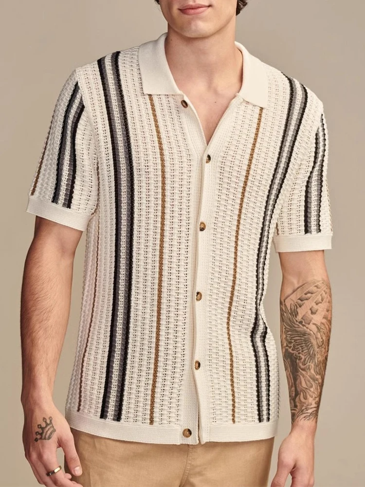 Soft Short Sleeve Top - Lightweight Knit Shirt - OutfitLondon