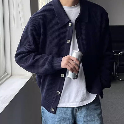 Soft Acrylic Sweater with Buttons and Relaxed Fit
