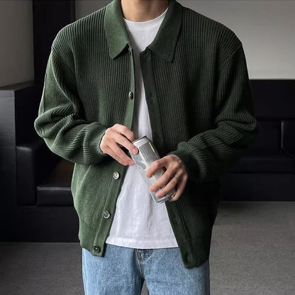 Soft Acrylic Sweater with Buttons and Relaxed Fit