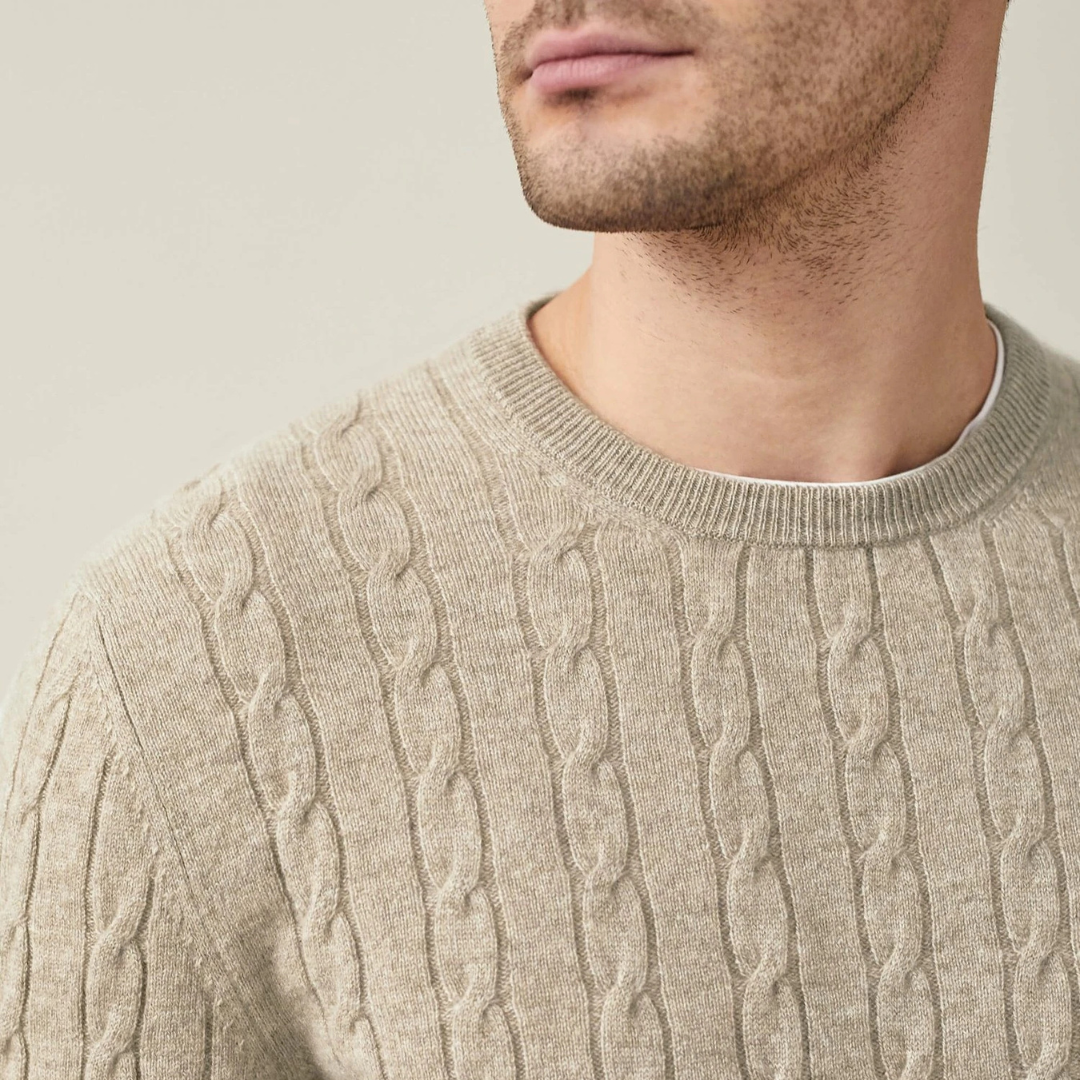 Cozy Cable Knit Sweater Relaxed Fit