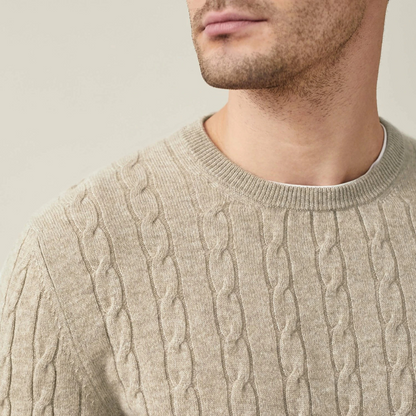 Cozy Cable Knit Sweater Relaxed Fit