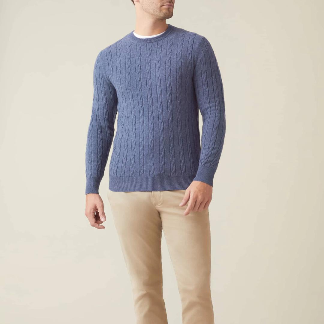 Cozy Cable Knit Sweater Relaxed Fit