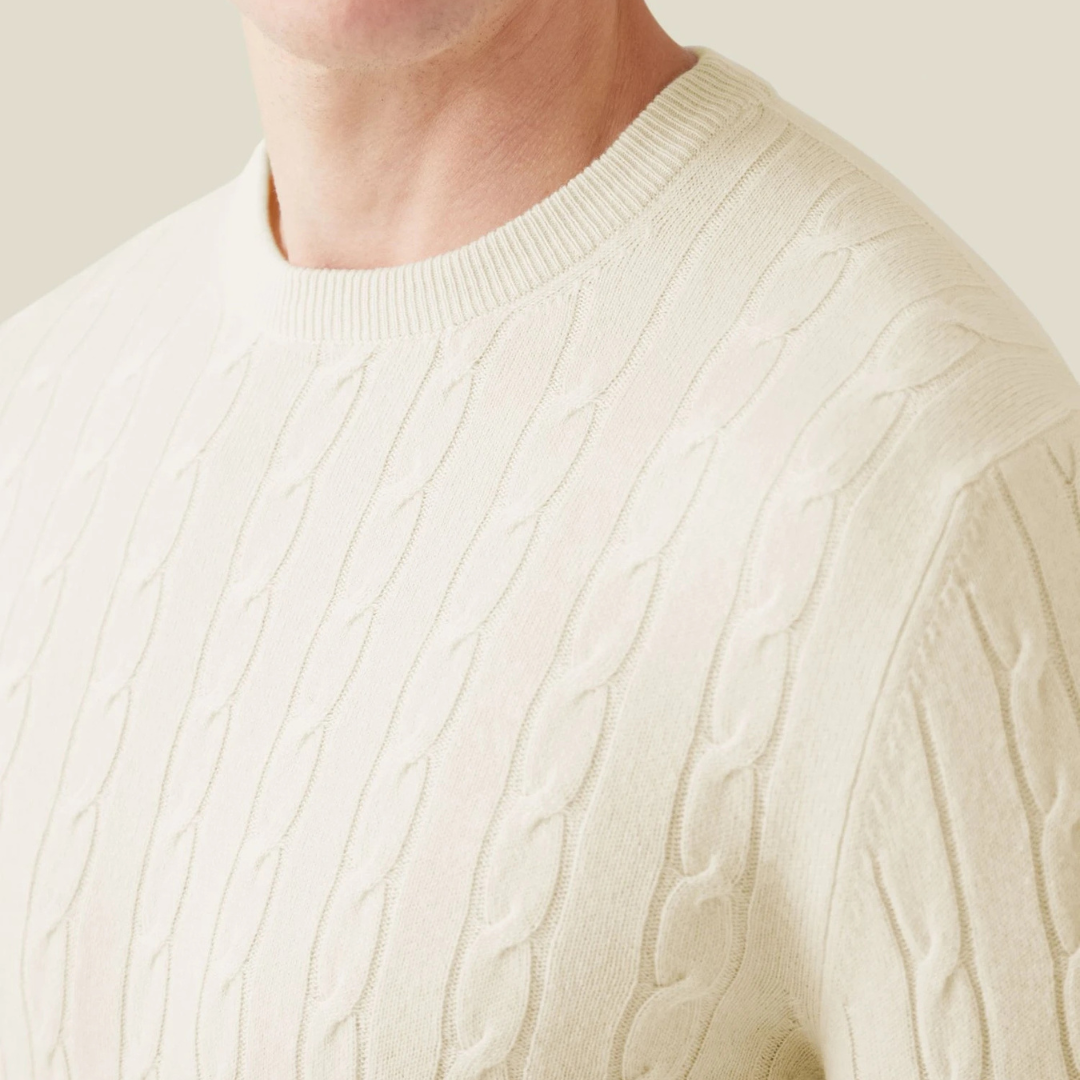 Cozy Cable Knit Sweater Relaxed Fit