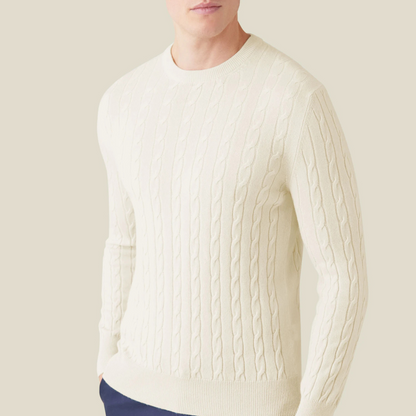Cozy Cable Knit Sweater Relaxed Fit