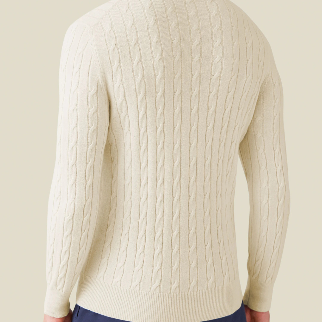 Cozy Cable Knit Sweater Relaxed Fit