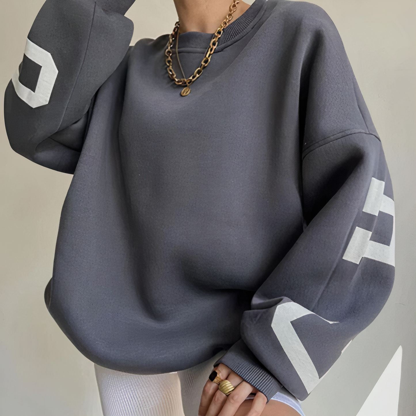 Cozy Crew Neck Oversized Knit Sweater