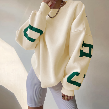 Cozy Crew Neck Oversized Knit Sweater