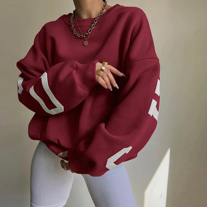 Cozy Crew Neck Oversized Knit Sweater