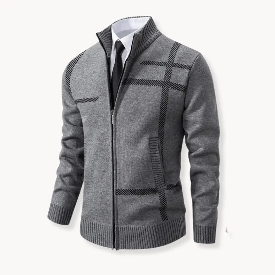 Cozy Fleece Sweater with Full Zip and Soft Fabric