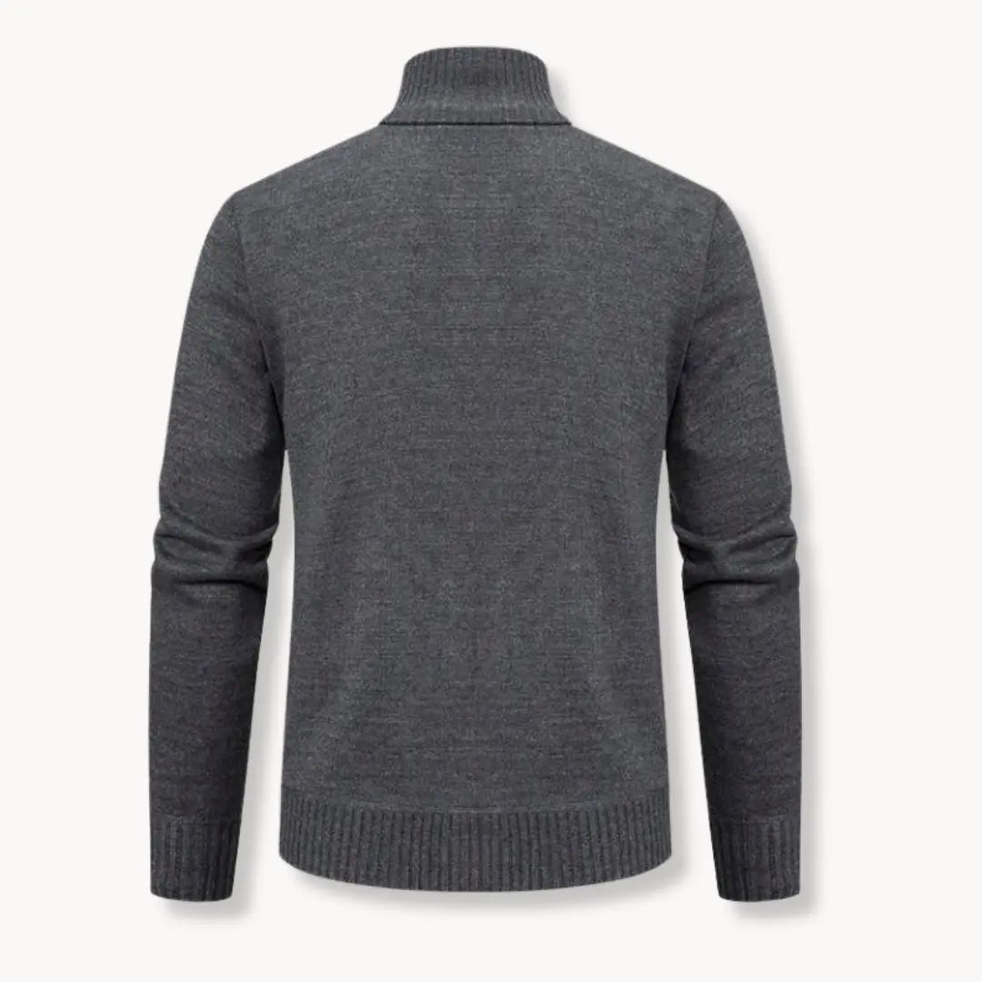Cozy Fleece Sweater with Full Zip and Soft Fabric