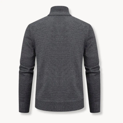 Cozy Fleece Sweater with Full Zip and Soft Fabric