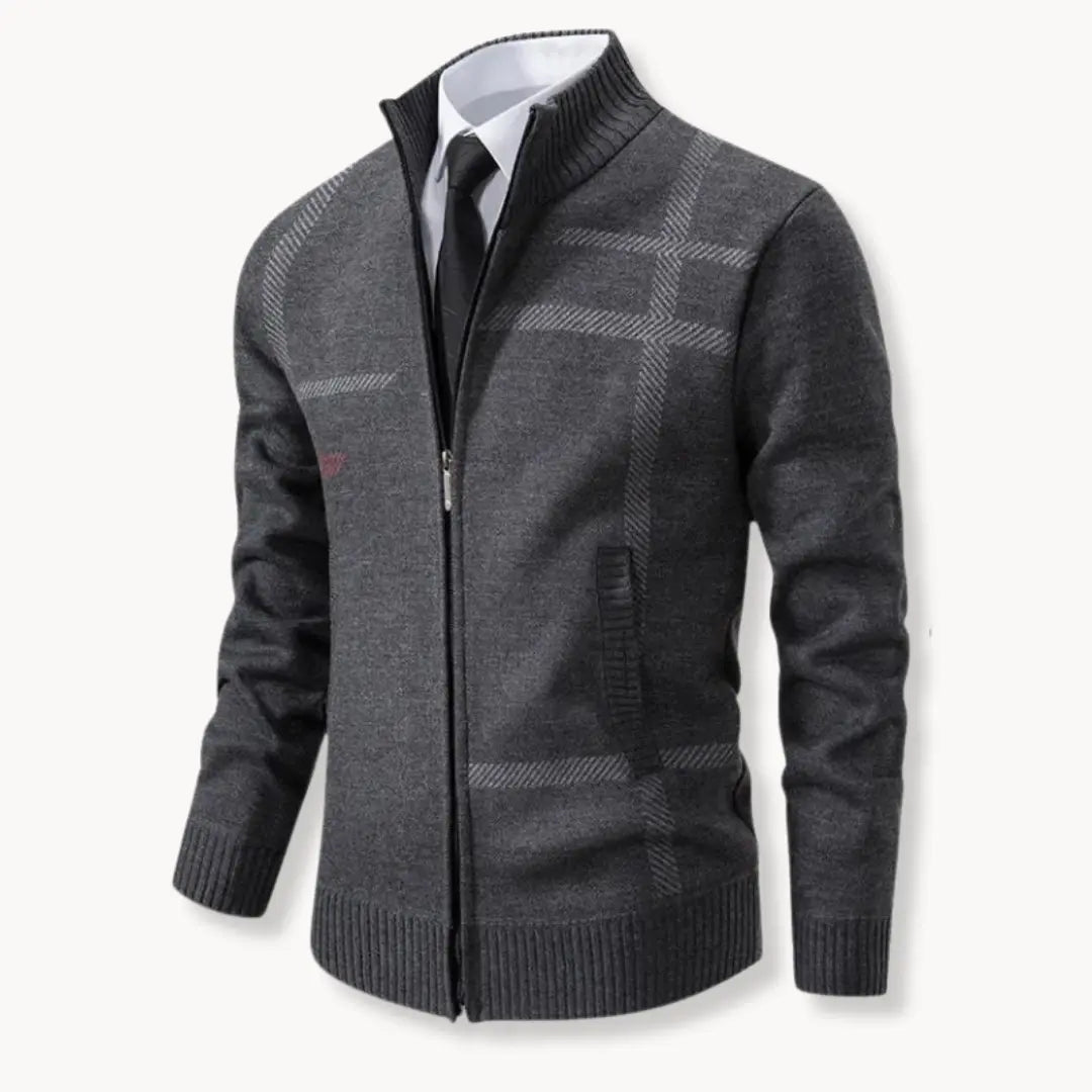 Cozy Fleece Sweater with Full Zip and Soft Fabric - OutfitLondon