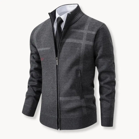 Cozy Fleece Sweater with Full Zip and Soft Fabric - OutfitLondon