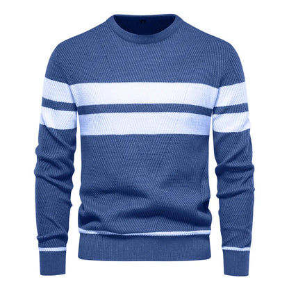 Cozy Crew Neck Sweater - Soft Warm Wool Blend - OutfitLondon