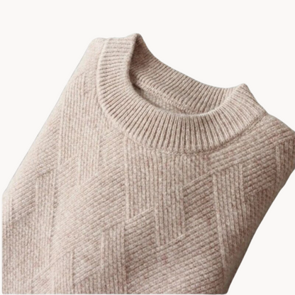 Soft Viscose Knit Sweater with Relaxed Fit