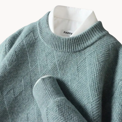 Soft Viscose Knit Sweater with Relaxed Fit