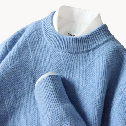 Soft Viscose Knit Sweater with Relaxed Fit