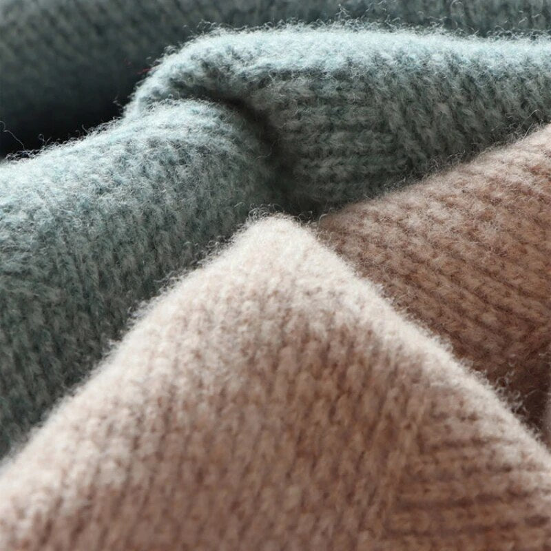 Soft Viscose Knit Sweater with Relaxed Fit