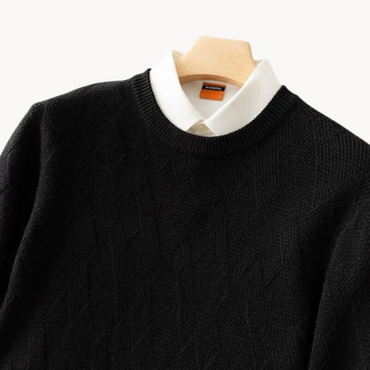 Soft Viscose Knit Sweater with Relaxed Fit