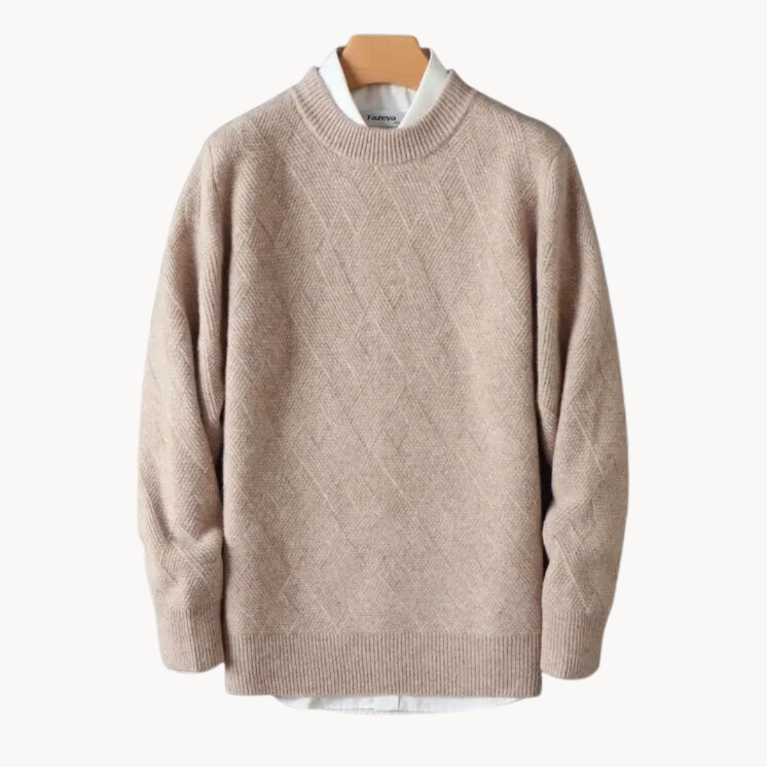 Soft Viscose Knit Sweater with Relaxed Fit - OutfitLondon