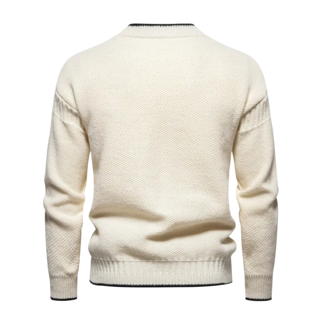 Cozy Knit Sweater - Warm Fleece Blend For Cold Weather