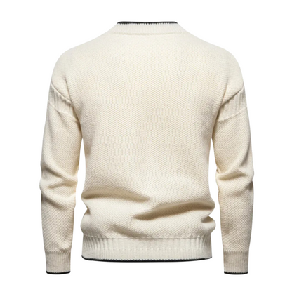 Cozy Knit Sweater - Warm Fleece Blend For Cold Weather