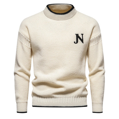 Cozy Knit Sweater - Warm Fleece Blend For Cold Weather - OutfitLondon