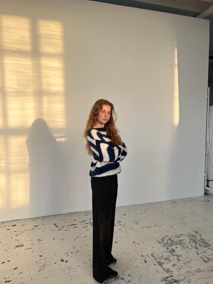 Cozy Crew Neck Sweater – Warm Loose Fit Long Sleeves
