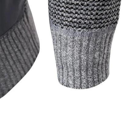 Cozy Zip Up Sweater with Ribbed Cuff Detail