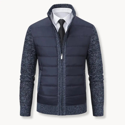 Cozy Zip Up Sweater with Ribbed Cuff Detail