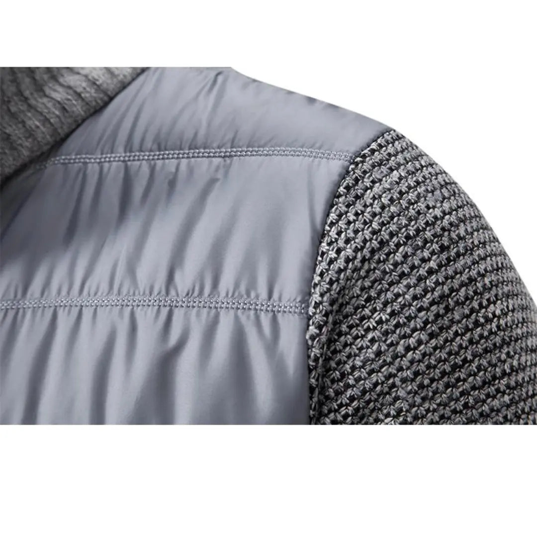 Cozy Zip Up Sweater with Ribbed Cuff Detail