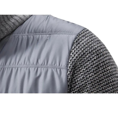 Cozy Zip Up Sweater with Ribbed Cuff Detail