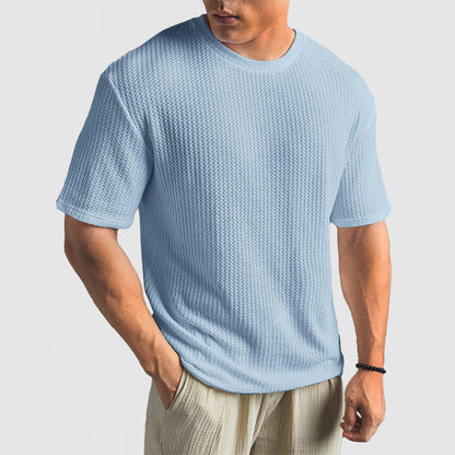 Relaxed Fit Breathable Knit Tee