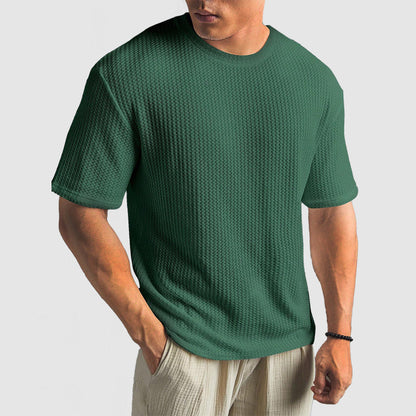 Relaxed Fit Breathable Knit Tee