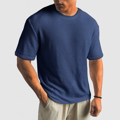 Relaxed Fit Breathable Knit Tee