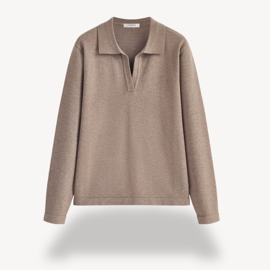 Ladies Classic Fit Polo Sweater