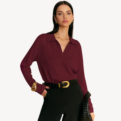 Ladies Classic Fit Polo Sweater