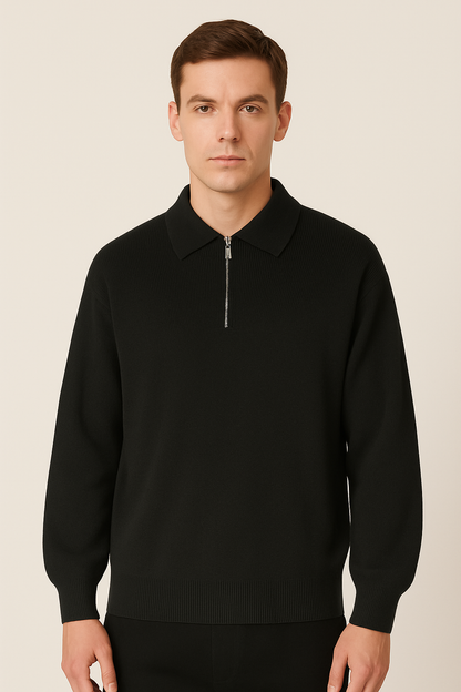 Men's Relaxed Fit Crew Neck Pullover Sweater