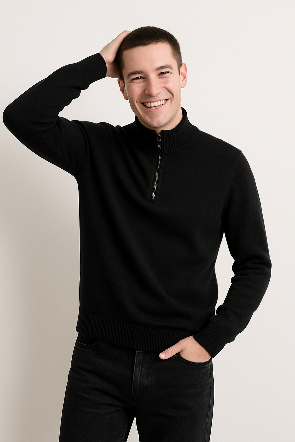 Luxurious Crew Neck Cashmere Sweater