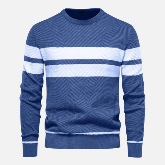 Cozy Crew Neck Sweater - Soft Breathable Blend - OutfitLondon