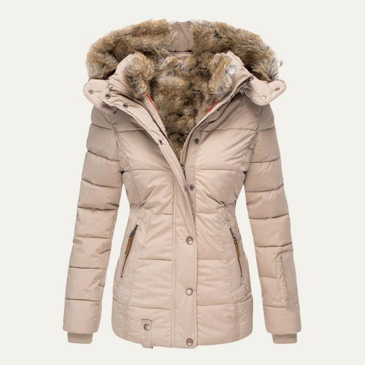 Warm Fuzzy Double Breast Winter Coat - OutfitLondon
